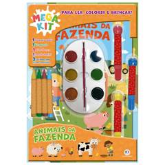 LIVRO ANIMAIS DA FAZENDA COM ATIVIDADES E DESENHO PARA COLORIR - CIRANDA CULTURAL