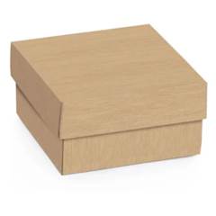 MINI CAIXA QUADRADA KRAFT MEDIO 9,5X9,5 - CROMUS