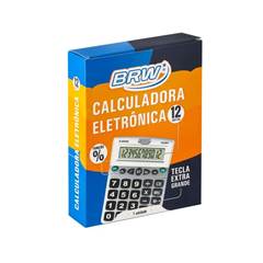 CALC.BRW 12DIG.PRATA CC4001 PILHA AA-BRW