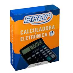 CALC.BRW 12DIG.PRETA CC3000 PILHA AA-BRW