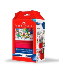CANETA HIDROCOR VAI E VEM 50 UNIDADES - FABER CASTELL