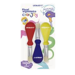 PINCEL COM PEGA ERGONOMICA PONTA REDONDA COLOR JOY - LEONORA