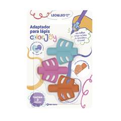 ADAPTADOR DE LAPIS COM ENCAIXE DE DEDO COLORJOY BLISTER COM 03 PECAS - LEONORA