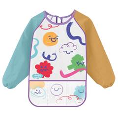 AVENTAL INFANTIL COM BOLSO E MANGA COMPRIDA COLORJOY - LEONORA