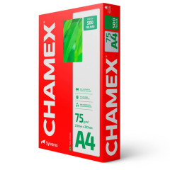 PAPEL SULFITE CHAMEX A4 500 FOLHAS 75 GRAMAS BRANCO - CHAMEX