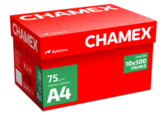 PAPEL SULFITE CHAMEX A4 500 FOLHAS 75 GRAMAS BRANCO - CHAMEX