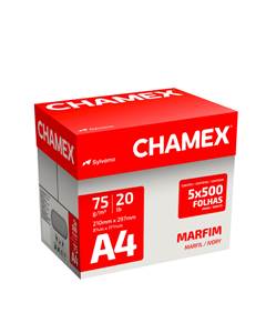 PAPEL SULFITE A4 75G/M2 MARFIM 500 FOLHAS - CHAMEX