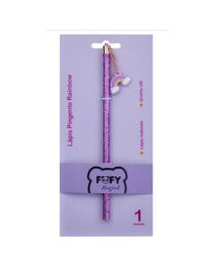 LAPIS PRETO REDONDO HB COM PIGENTE RAINBOW FF5521 - FOFY