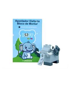 APONTADOR BLOCO DE MONTAR ELEFANTE FF4023 - FOFY