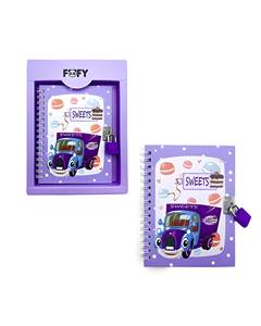 DIARIO CAPA DURA 45 FOLHAS  CANDY LILAS FF6059 - FOFY